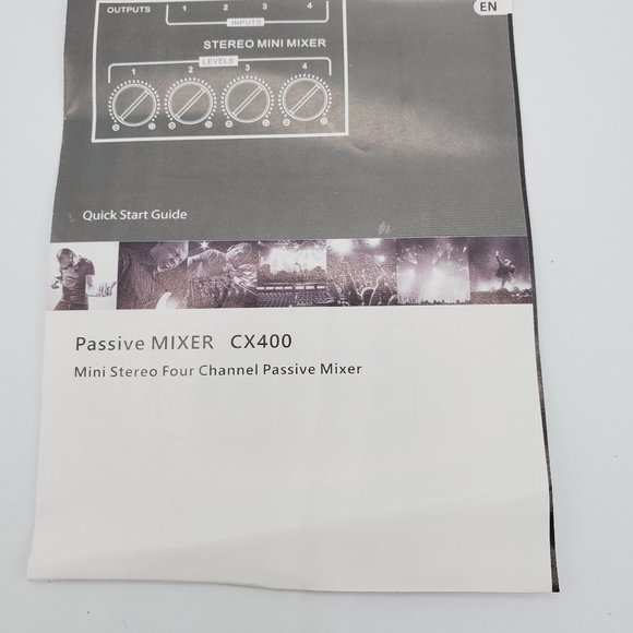 BNIB Mini Stereo RCA 4 channel passive audio mixer CX400 - Picture 6 of 9